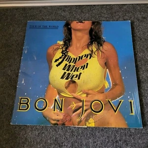 Vintage 1987 Bon Jovi Slippery When Wet Tour Of The World Konzert Programm Buch - Bild 1 von 8