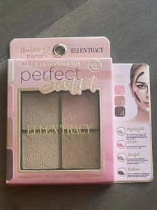 Ellen Tracy Perfect Sculpt Face Contouring Kit Highlight Blush Sculpt Contour X1 - Picture 1 of 2