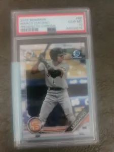 Bowman 2019 cromado Marco Luciano 1st PSA 10 gemas como nuevo - Imagen 1 de 2