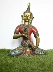15 Zoll Bronze Göttin Tara Buddha Statue Figur altes Idol Buddhismus Kwan-Yin - Bild 1 von 4