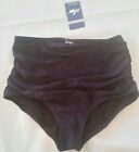 HILOR Womens High Waisted Swimsuit Bottom Navy Blue, Size 10, NWT