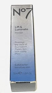 Boots No7 Lift & Luminate Primer Face Makeup Foundation Base 1oz Sensitive Skin. - Picture 1 of 2