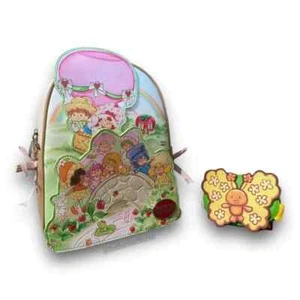 Mini zaino e set portafoglio farfalla fiore d'arancio palloncino torta corta fragola - Foto 1 di 16