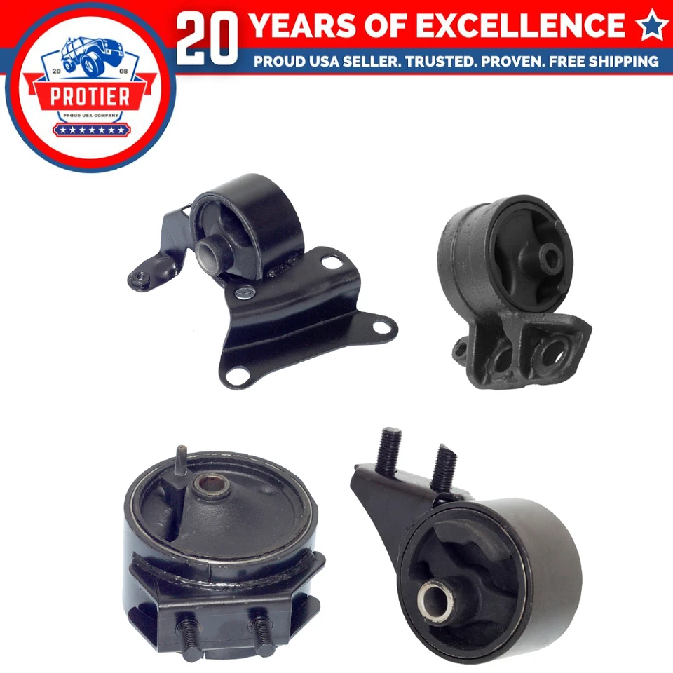 Juego de montaje de motor y transmisión 4 piezas para Ford Escort 1994-1996 1,8 L para automático Foto 1 de 4