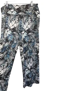 NWT Spanx Go with the Flow Wide Leg Pants Size 1X Palm Print-D101 - Picture 1 of 8
