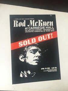 Rod McKuen Live at Carnegie Hall April 1969 Sold Out!  2 Record Set - Picture 1 of 5