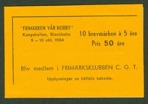 SWEDEN 1954, 50ore CGT Ovpt booklet, VF, - COMPLETE BOOKLETS ARE SCARCE - Bild 1 von 1