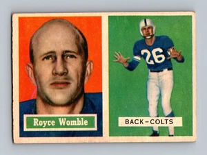 1957 Topps #86 Royce Womble VG-VGEX Vintage Football Karte - Bild 1 von 2