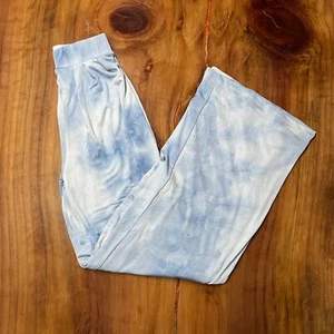 NEW Jluxelabel Women's Pants Small Wide Leg Pants Cloud Print Tie dye Flowy SS25 - Picture 1 of 7