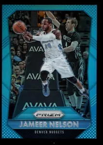 JAMEER NELSON 37/199 NUGGETS #227 PRIZMS BLUE REFRACTOR SP 2015-16 PANINI PRIZM - Picture 1 of 1