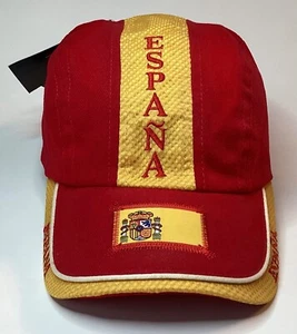 NOS ROBIN RUTH ESPANA EMBROIDERED RED & YELLOW CAP HAT- ADJUSTABLE STRAP BACK - Picture 1 of 11