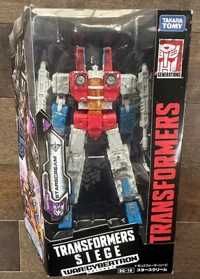 Takara Tomy VERSION Transformer War for Cybertron Siege STARSCREAM SG-19 WFC MIB - Image 1 of 3
