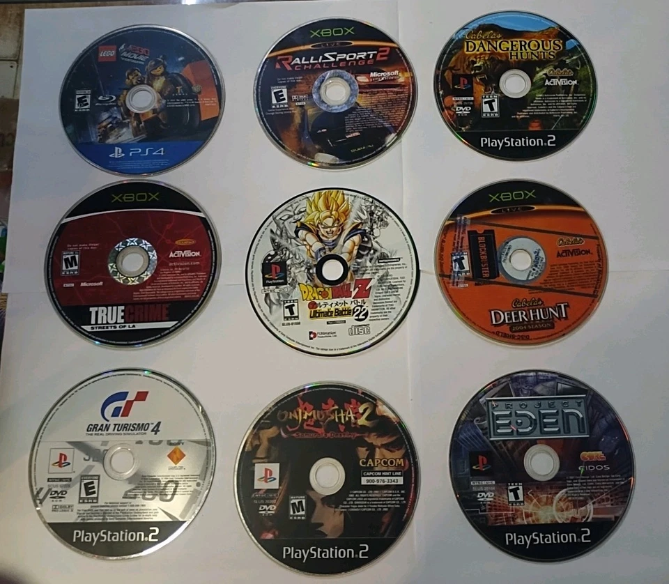 Лот товаров только диск игры Xbox, PS1,2,4 как есть непроверенный может потребоваться восстановление чтения - Изображение 1 из 4