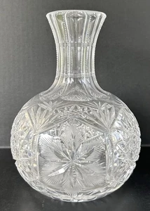 ABP American Brilliant Cut Glass Carafe Wine Decanter Stars & Hobsars - Picture 1 of 12
