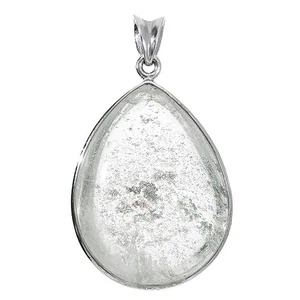 Shinjuku Ginnokura Garden Quartz Silver 925 Pendant Top Drop Natural Stone Power - Picture 1 of 7