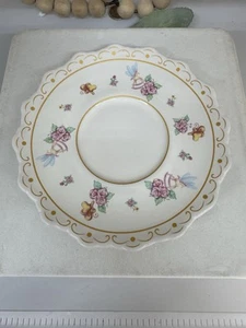 Piattino di ricambio Disney Parks Alice nel paese delle meraviglie motivo floreale bordo oro - Foto 1 di 5