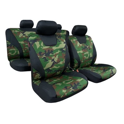 For Toyota 4Runner 2019-Now Car Seat Covers Full Set Protectors Mesh Canvas 9PCS - Image 1 of 4