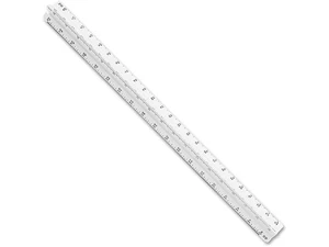 Staedtler 12 Inch Triangular Scale for Architecture White High Impact Plastic - Picture 1 of 2