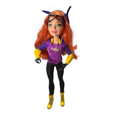 DC Super Hero Girls Batgirl Action Doll 13” Mattel Figure Red Hair Purple Outfit - Image 1 of 4
