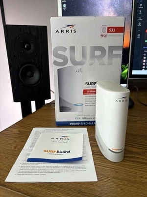 Arris S33 Surfboard DOCSIS 3.1 3.5 Gbps Cable 调制解调器 白色 — 第 1/3 张图片
