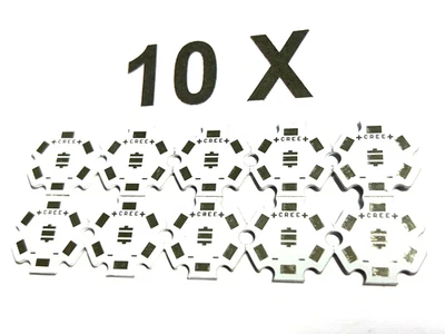 Scheda stella, LED 1-3 Watt, XPE, XPG, XTE, + altri, 20 mm, piastra in alluminio, 10 pezzi - Immagine 1 di 3