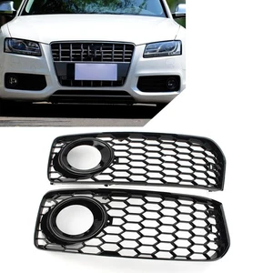 Cubierta de rejilla antiniebla parachoques delantero negro para Audi A5 S5 B8 RS5 2008-2012 - Imagen 1 de 8