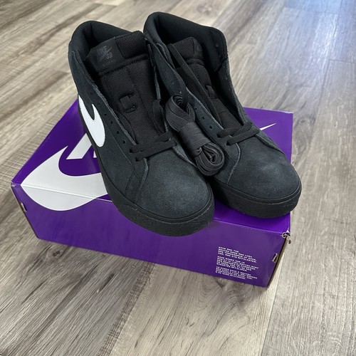 Nike SB Zoom Blazer Mid Nero Bianco 864349 007 Uomo Taglia 10 5