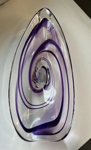 Vintage (Maastricht) Studio Art Glass BOWL Signed Max Verboeket - Picture 1 of 9