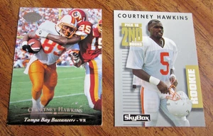 Courtney Hawkins Lot of 2 DIFFERENT Cards w/1 INSERT & 1 ROOKIE NFL Buccaneers - Picture 1 of 2