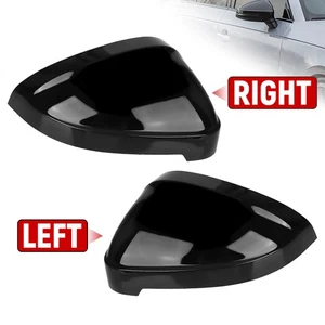 2x Tappo copri specchietto retrovisore portiera sinistra+destra nero lucido per Audi A4 S4 A5 S5 RS5 B9 - Foto 1 di 12