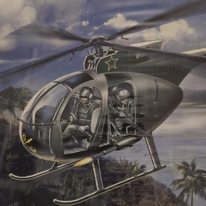 * RARE VINTAGE * Italeri No 382 1/32 OH-6 LOAC Unopened - Original Shrink Wrap - Picture 1 of 11