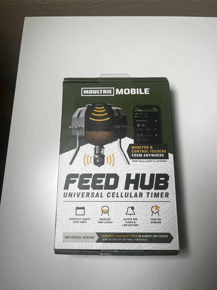 Moultrie Mobile Feed Hub Universal Cellular Monitor & Timer MMF-15088
