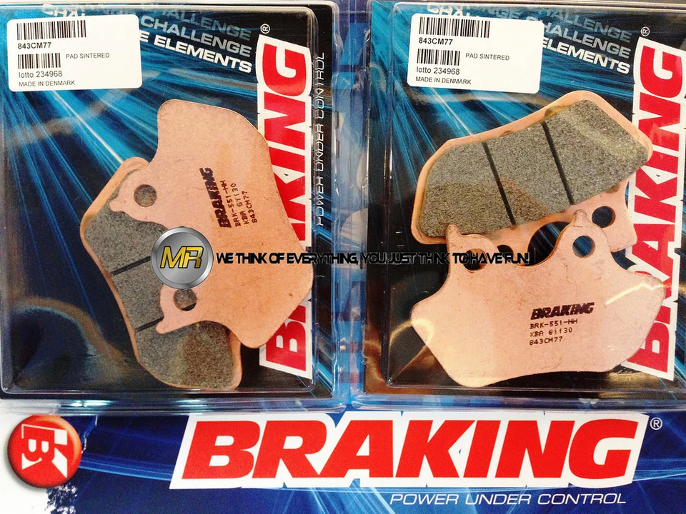 PARA HARLEY DAVIDSON FLTR/I ROAD GLIDE 1450 2004 04 PASTILLAS DE FRENO DELANTERAS SINTERIZADAS SUJETADOR Foto 1 de 1