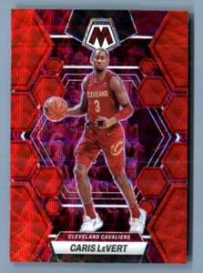 2022-23 Panini Mosaic CARIS LEVERT TMALL RED WAVE PRIZM #67 Cleveland Cavaliers - Picture 1 of 1