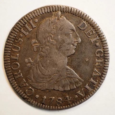 1784 2 Reales MEXICO NICE FREE  SHIPPING A3862 Cover