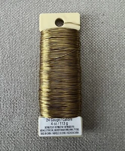 Michaels Bullion Paddle Wire 24 Gauge 4 Oz Gold Florist Crafts - Picture 1 of 4