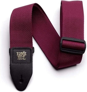 ERNIE BALL 4047 Guitar Strap Burgundy POLYPRO STRAP BURGUNDY - Picture 1 of 3