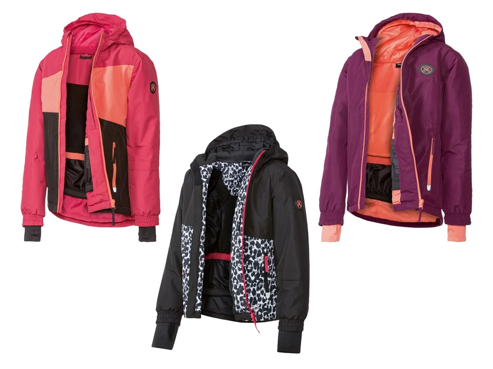 Crivit Mädchen Skijacke Schneejacke Winterjacke Wind & Wasserdicht Reflektierend - Bild 1 von 1