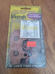 Suzuki RM125 RM250 87-95 Yamaha YZ250 YZ125 89-97 Front Rear Brake Pads KX500  - Picture 1 of 2