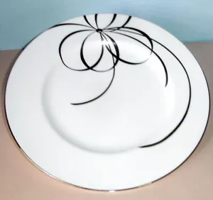 Placa de acento Kate Spade Belle Boulevard 9,25" arco platino Lenox 1ª calidad nueva - Imagen 1 de 2