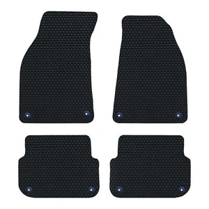 For Audi A6 C6 2004-2011 DELUXE Tailored Fitted Rubber Car Floor Mat BLACK - Picture 1 of 14