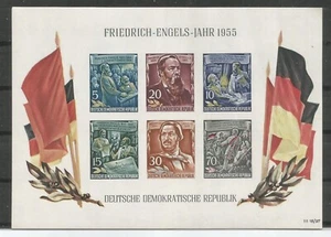 Foglio souvenir Germania, DDR Scott # 259-64 in perfette condizioni nuovo di zecca - Foto 1 di 1