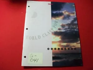 Folleto de productos Cummins Onan 1990 ""World Class Power"" coleccionable excelente. ESTADO. - Imagen 1 de 5