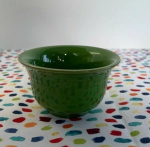 Fiestaware Kleeblatt Bouillon Schüssel Fiesta nicht mehr produziert grün Vorbereitung Tasse OOPS - Bild 1 von 7