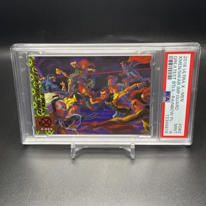 2018 Fleer Ultra Marvel Greatest Battles Rainbow Foil X-Men #GB2 PSA 9