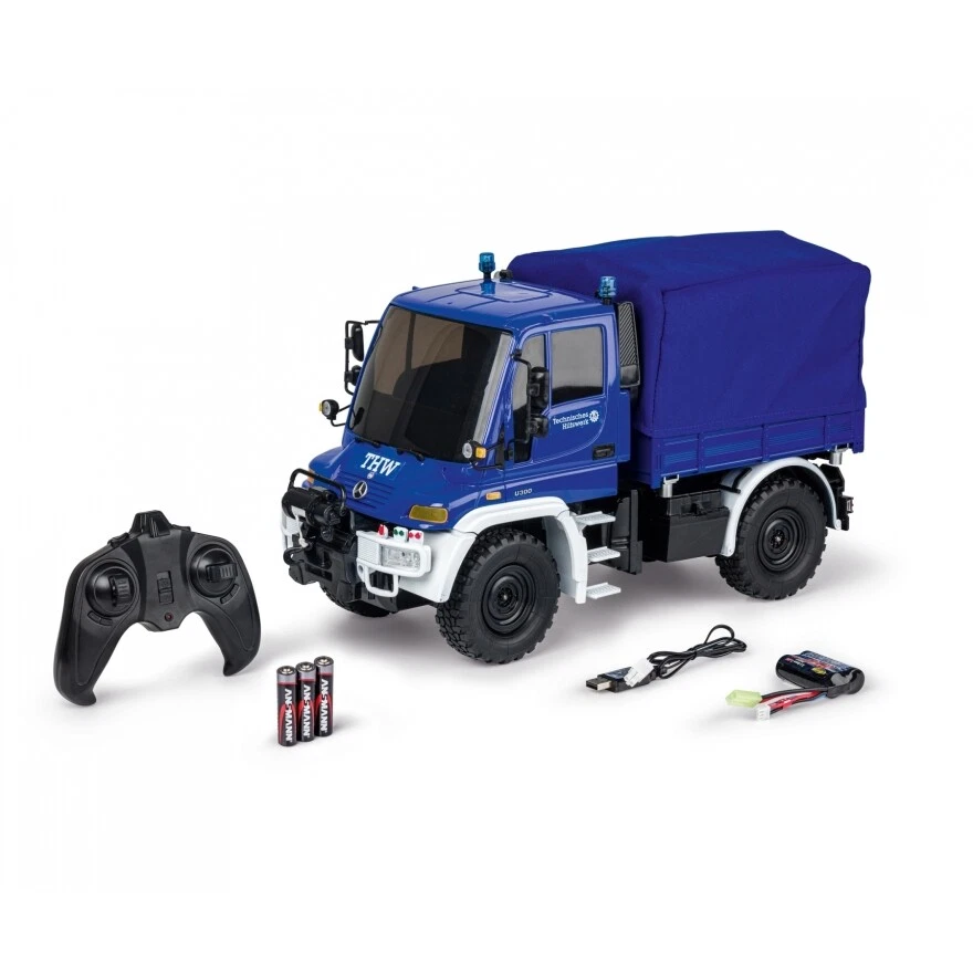 Carson 500907722 - 1:12 MB Unimog U300 THW 2.4GHz 100%RTR    Neuware - Bild 1 von 1