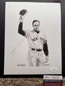 Joe Torre Signed Art MLB Baseball JSA New York Yankees HOF Auto World Series NYY - Picture 1 of 7