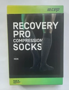 CEP Recovery Pro Compression Sport Socks Men's Tall Size III / 3 Black Stockings - Picture 1 of 4