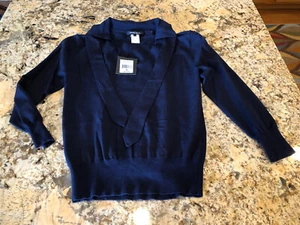 Neu Nanette Lepore Dollface Damenpullover Pullover blau Small neu mit Etikett Einzelhandel 178 $ - Bild 1 von 6