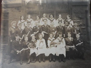 Photo Unmounted Cabinet Card Group 1800's Gradution Class RARE Vintage - Picture 1 of 10